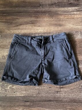 American Eagle Outfitters Charcoal Stretch Casual Shorts